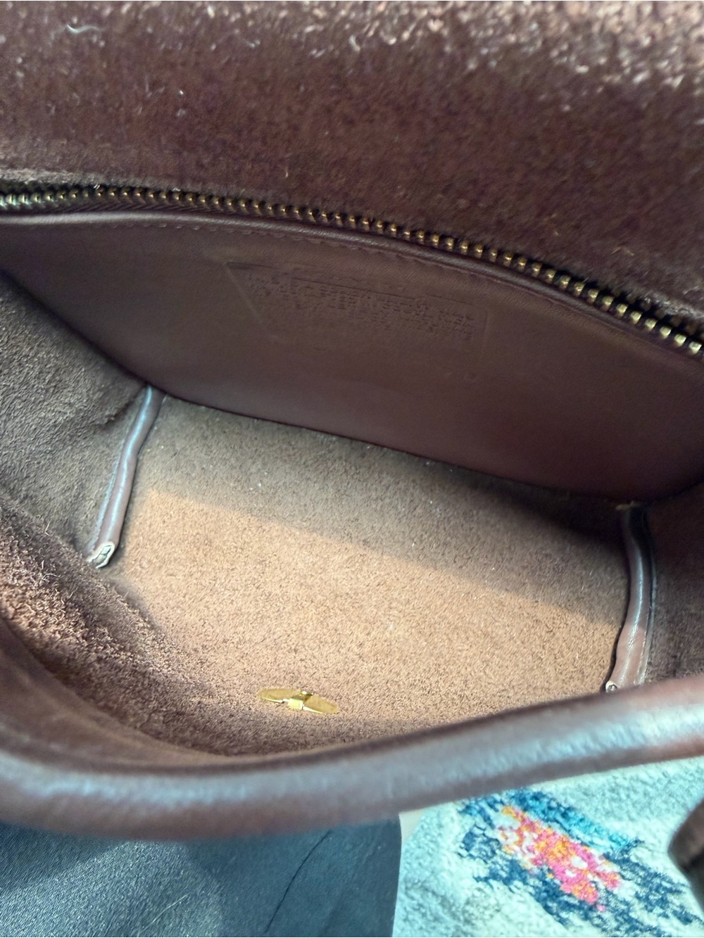 Coach Vintage Companion Flap Costa Rica Leather Crossbody Bag Mahogany EUC - Picture 8 of 14